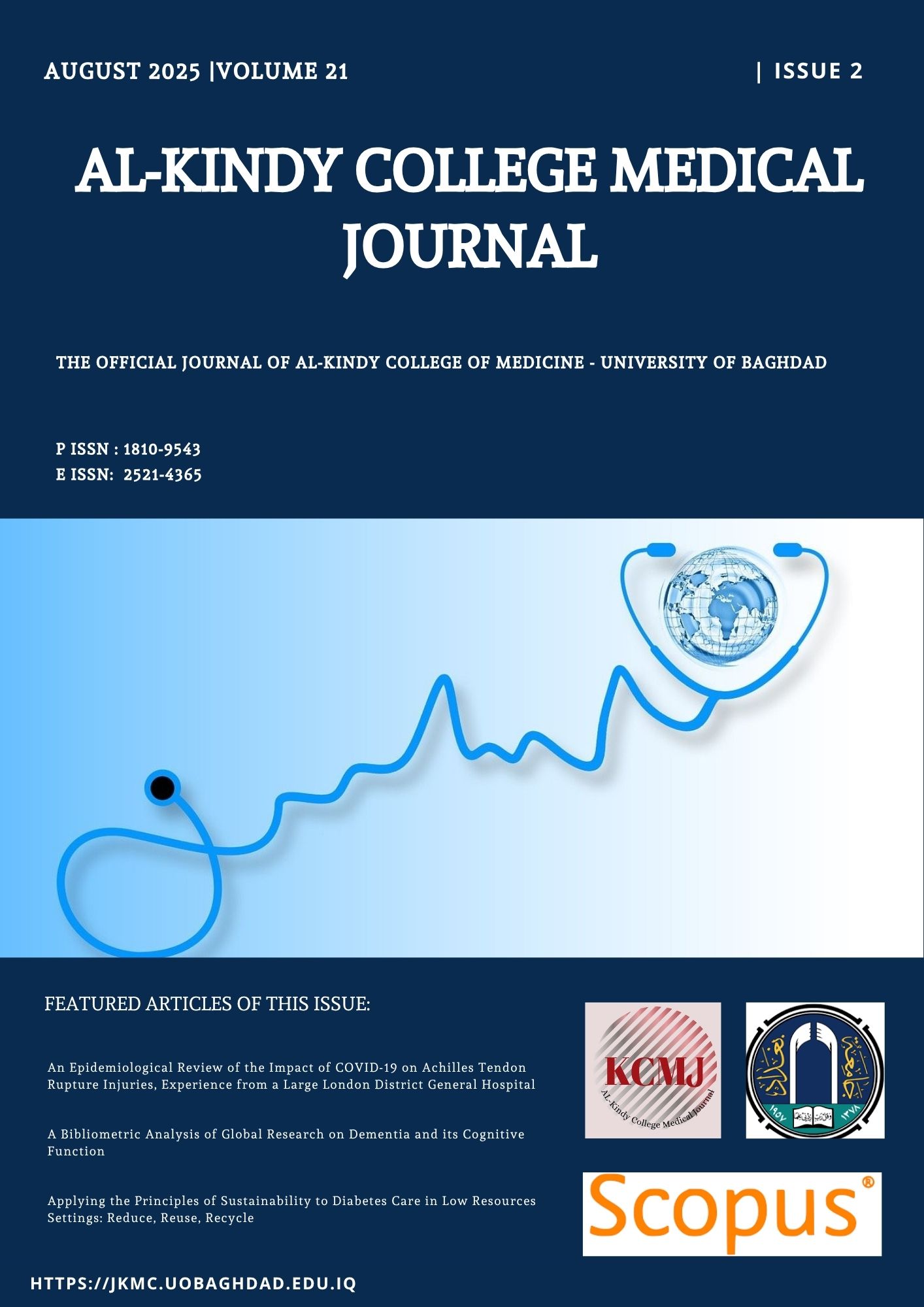 View Vol. 21 No. 2 (2025): Al-Kindy College Medical Journal